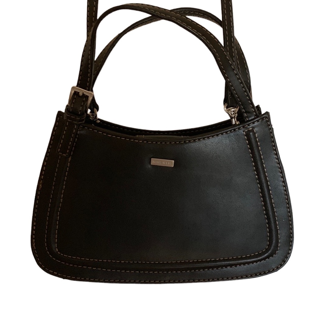 Nine West VTG mini handbag with removable  crossbody, strap black